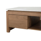 Couchtisch quadratisch Dallas Natur Mangoholz 80 cm