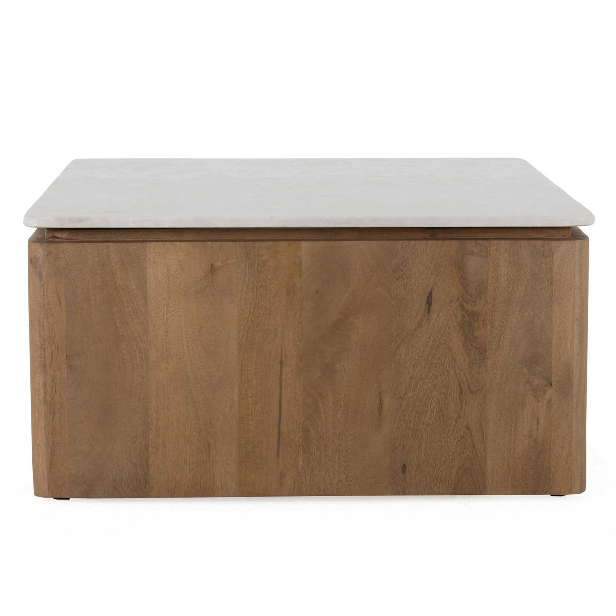 Couchtisch quadratisch Dallas Natur Mangoholz 80 cm