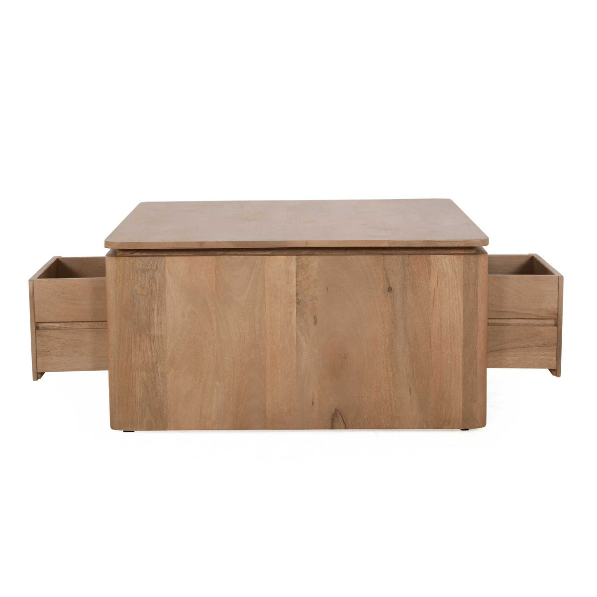 Couchtisch quadratisch Dallas Natur Mangoholz 80 cm