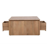 Couchtisch quadratisch Dallas Natur Mangoholz 80 cm