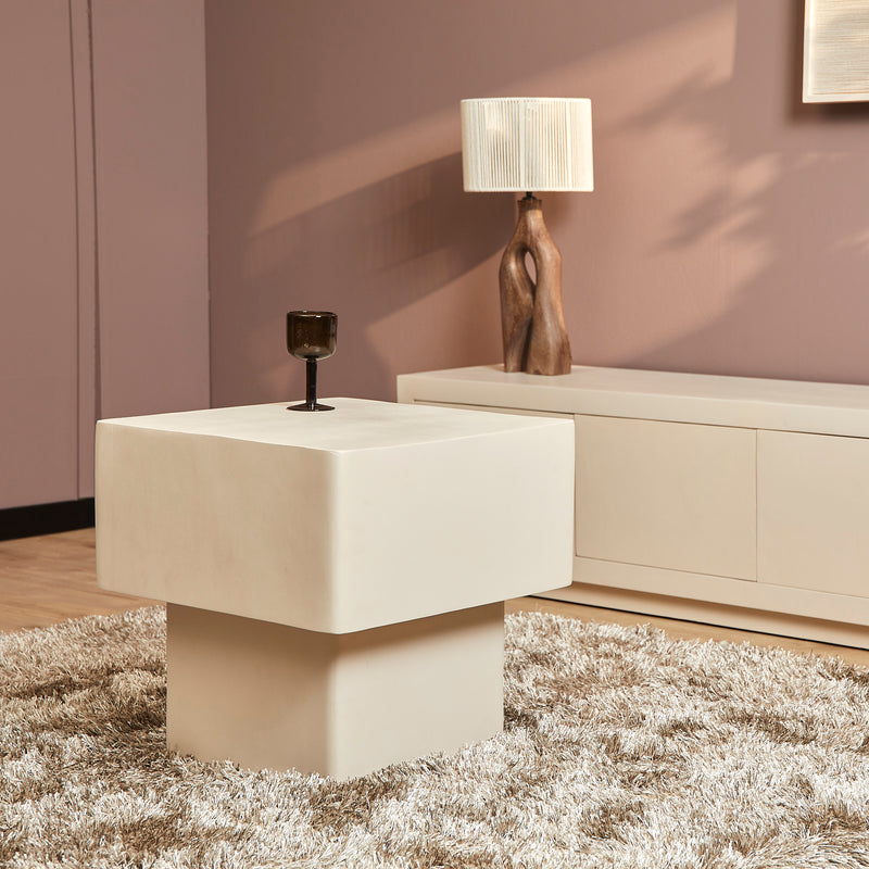 Couchtisch Saya Sand Mangoholz 50 cm