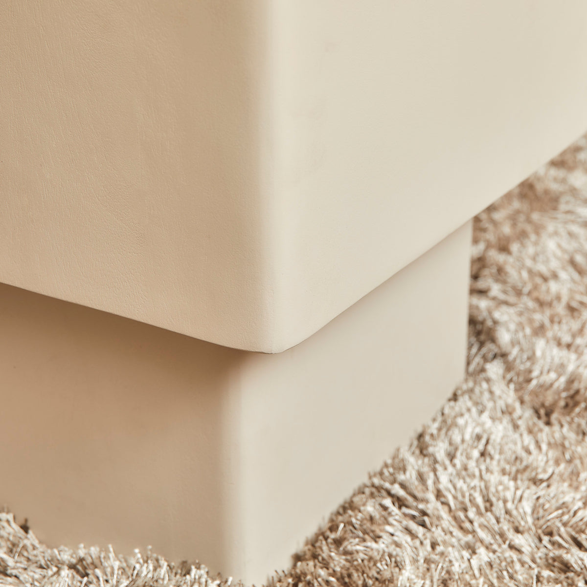 Couchtisch Saya Sand Mangoholz 50 cm