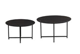 Couchtisch-Set Arlington Schwarz Mangoholz 70 cm