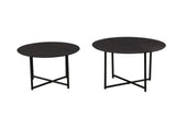 Couchtisch-Set Arlington Schwarz Mangoholz 70 cm