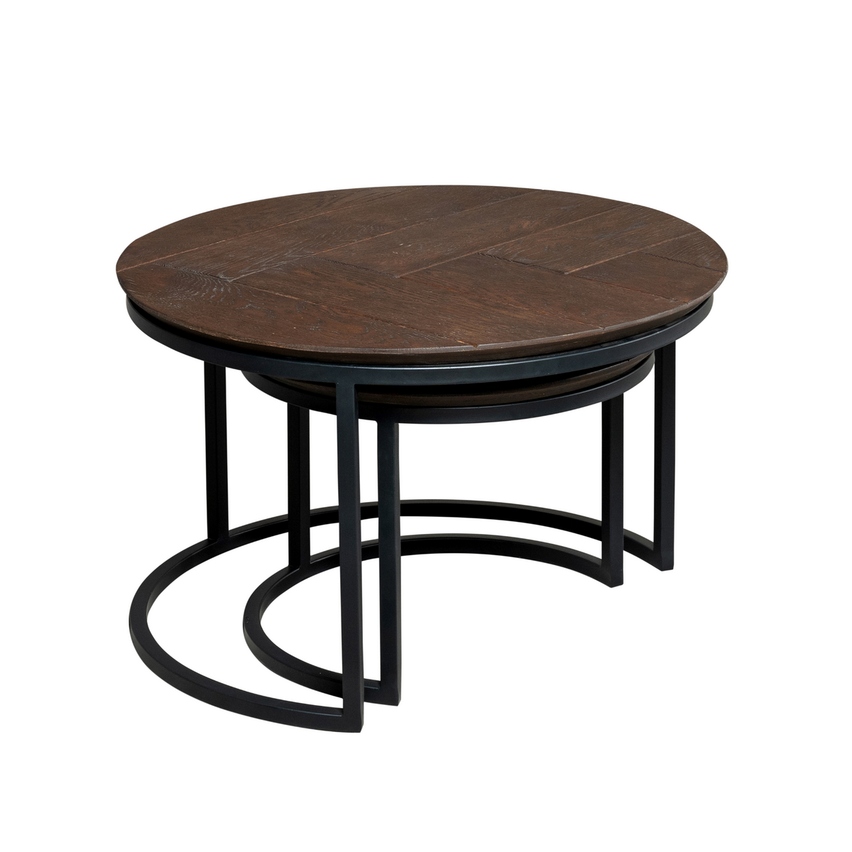 Couchtisch-Set Otik Braun Eichenholz 70 cm