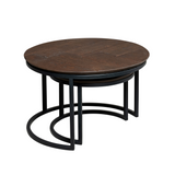 Couchtisch-Set Otik Braun Eichenholz 70 cm