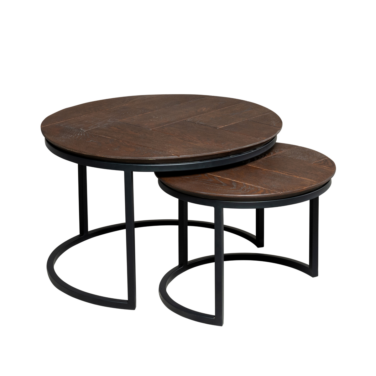 Couchtisch-Set Otik Braun Eichenholz 70 cm