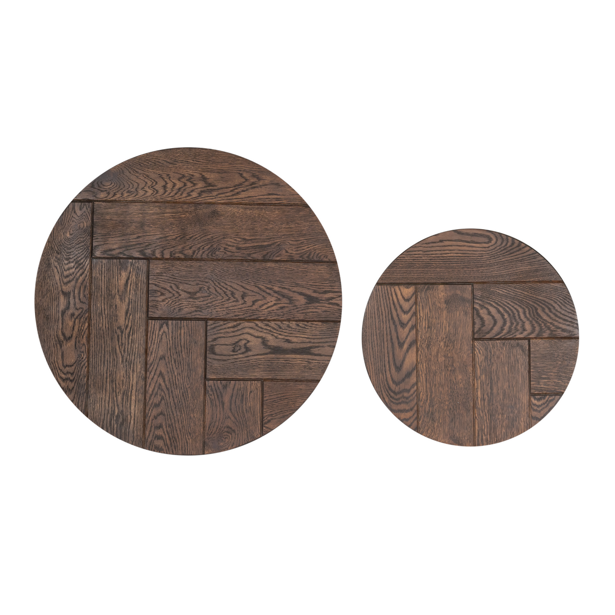 Couchtisch-Set Otik Braun Eichenholz 70 cm