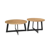Couchtisch-Set Atlanta Natur Mangoholz 70 cm