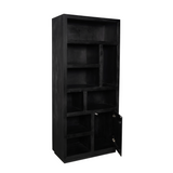 Regal Brussel Schwarz Mangoholz 90 cm