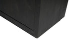 Regal Brussel Schwarz Mangoholz 90 cm