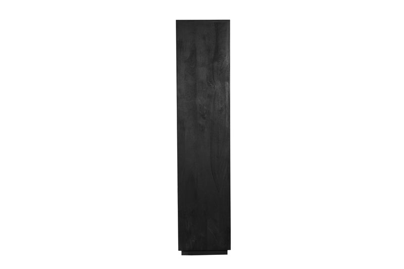 Regal Brussel XL Schwarz Mangoholz 160 cm