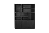 Regal Brussel XL Schwarz Mangoholz 160 cm