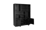 Regal Brussel XL Schwarz Mangoholz 160 cm