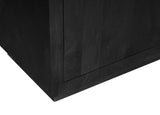 Regal Brussel XL Schwarz Mangoholz 160 cm