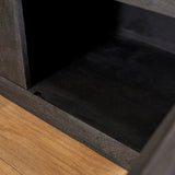 TV-Lowboard Brussel Schwarz Mangoholz 150 cm