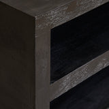 Couchtisch quadratisch Brussel Schwarz Mangoholz 80 cm