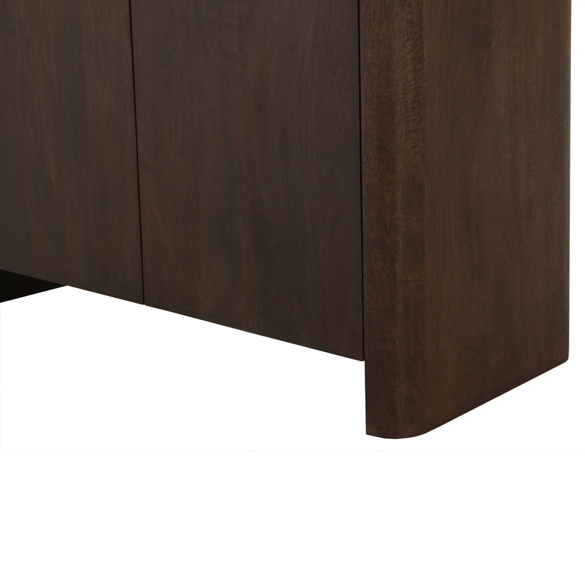 Regal Dallas Braun Mangoholz 90 cm