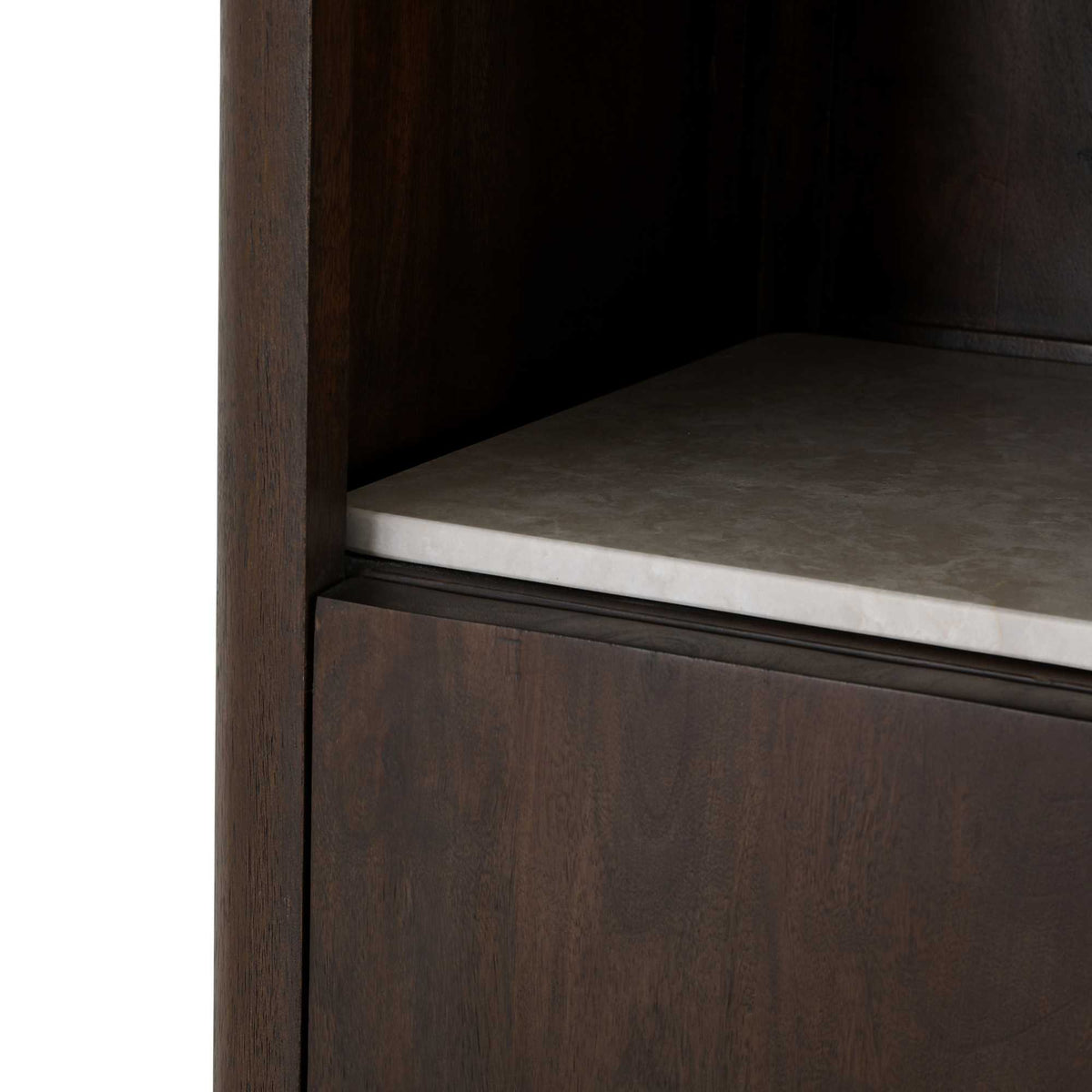 Einlegeboden Bücherregal Dallas Beige Marmor Set mit 2