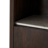 Einlegeboden Bücherregal Dallas Beige Marmor Set mit 2