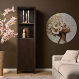 Bücherregal Dallas Braun Mangoholz 55 cm