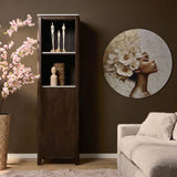 Bücherregal Dallas Braun Mangoholz 55 cm