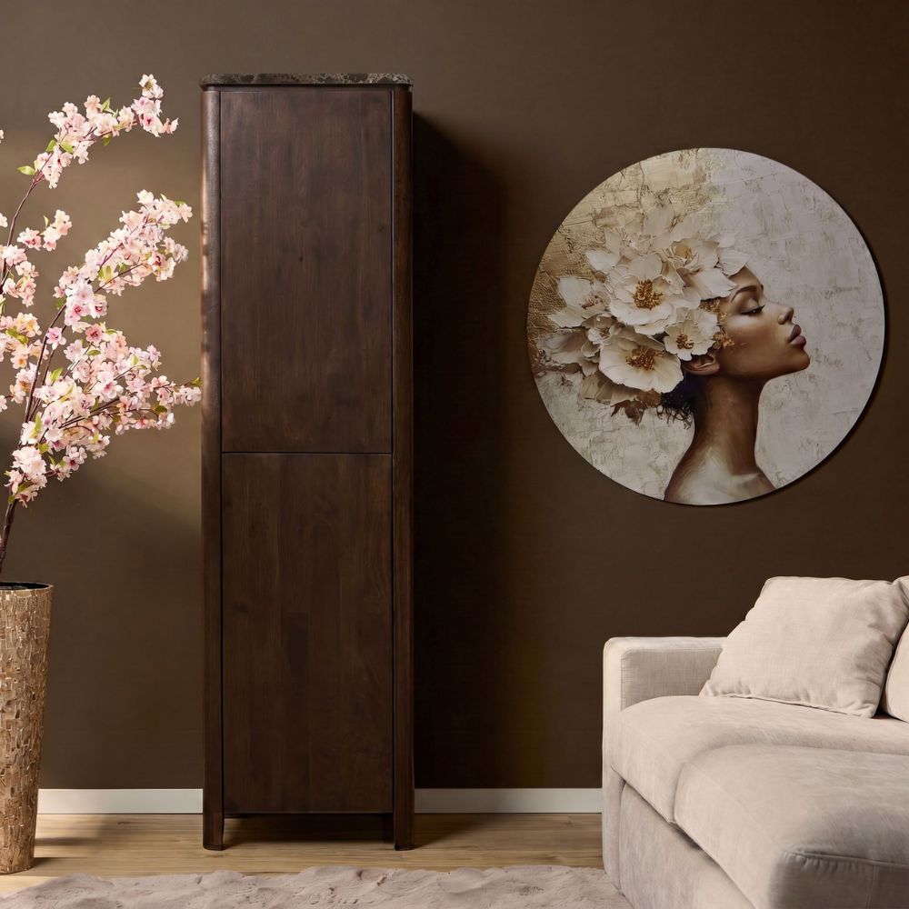 Kabinettschrank Dallas Braun Mangoholz 55 cm