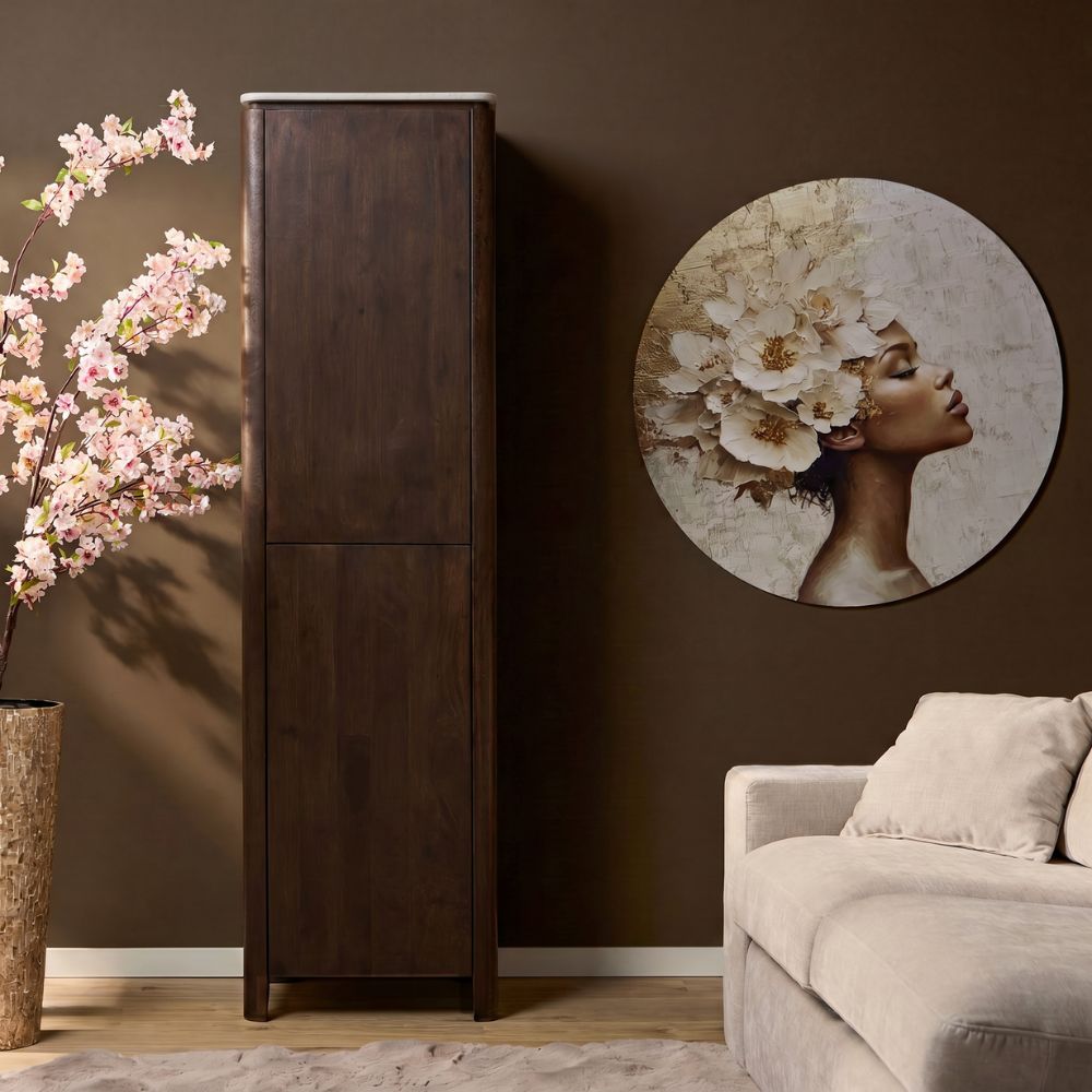 Kabinettschrank Dallas Braun Mangoholz 55 cm