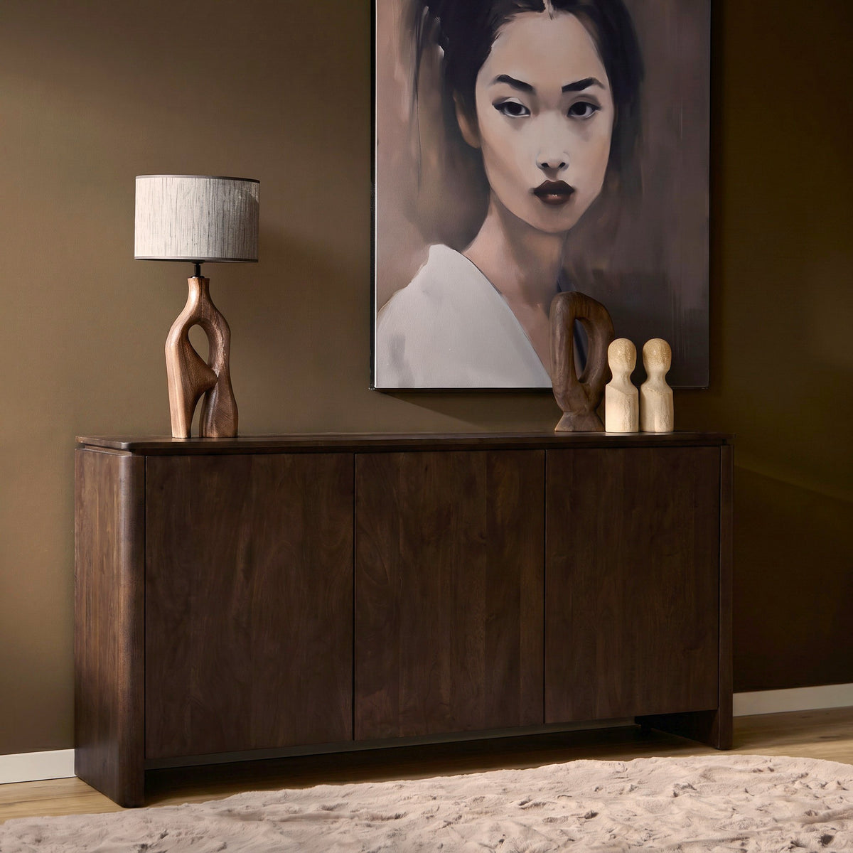 Sideboard Dallas Braun Mangoholz 165 cm