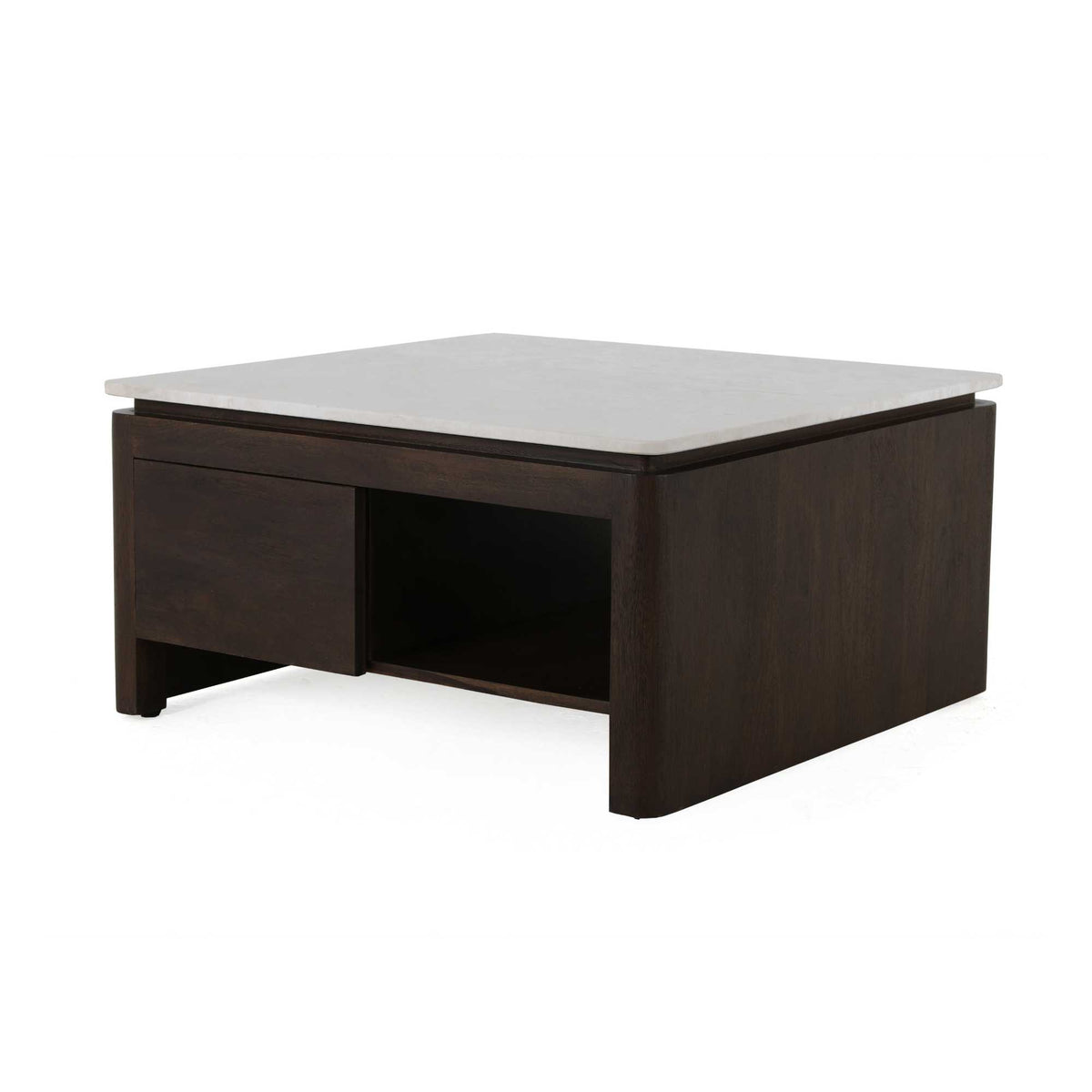 Couchtisch quadratisch Dallas Braun Mangoholz 80 cm