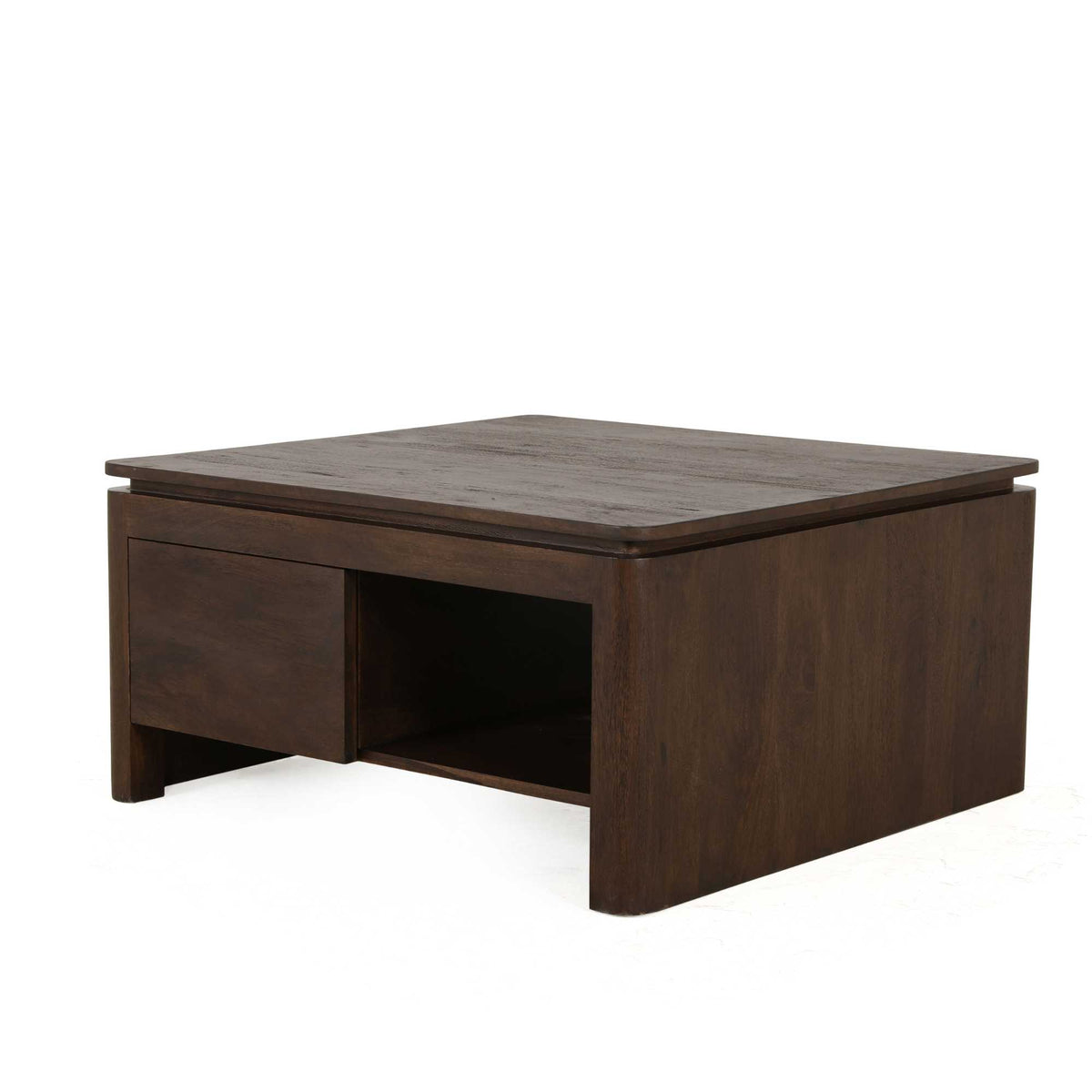 Couchtisch quadratisch Dallas Braun Mangoholz 80 cm
