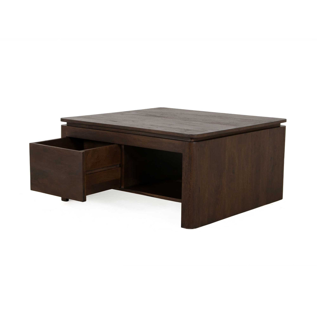 Couchtisch quadratisch Dallas Braun Mangoholz 80 cm