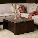 Couchtisch quadratisch Dallas Braun Mangoholz 80 cm