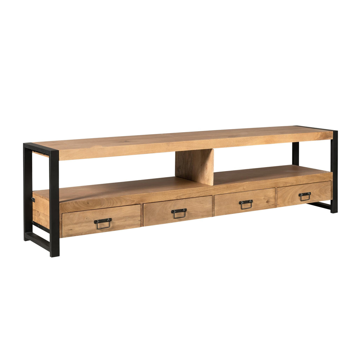 TV-Lowboard Britt Natur Mangoholz 220 cm