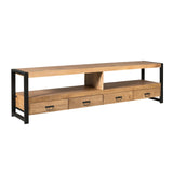 TV-Lowboard Britt Natur Mangoholz 220 cm