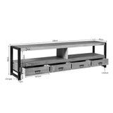 TV-Lowboard Britt Natur Mangoholz 220 cm