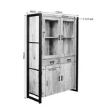Vitrine Britt Natur Mangoholz 115 cm