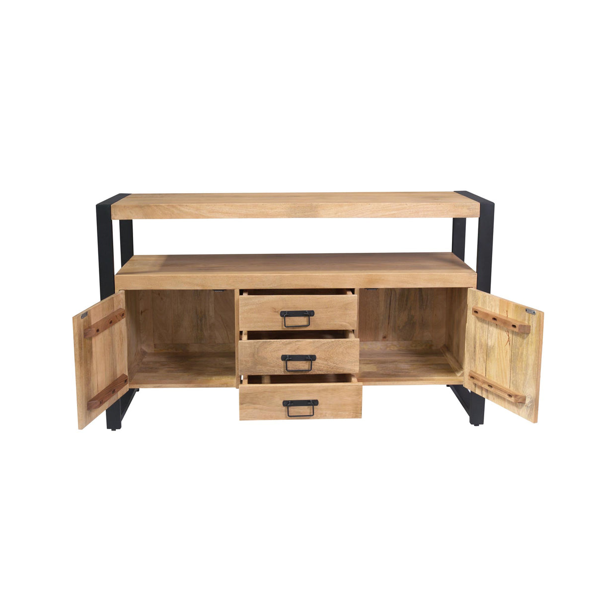 Sideboard Britt Natur Mangoholz in 4 Größen