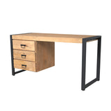 Schreibtisch Britt Natur Mangoholz 145 cm