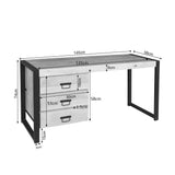 Schreibtisch Britt Natur Mangoholz 145 cm