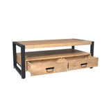 Couchtisch Britt met Vier lades Natur Mangoholz 120 cm