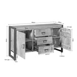 Sideboard Britt Natur Mangoholz in 4 Größen