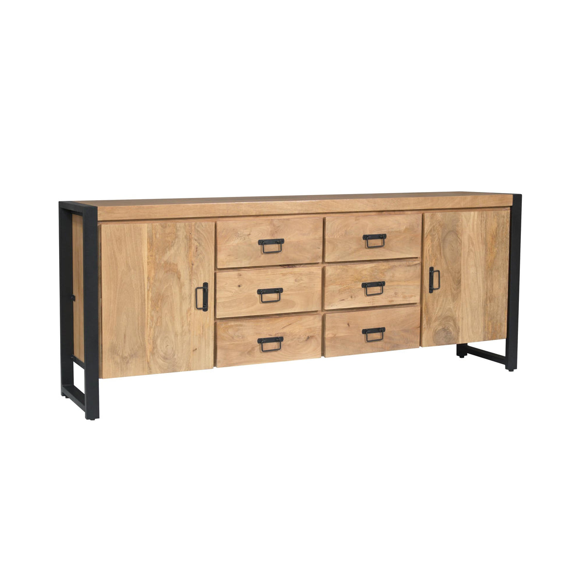 Sideboard Britt Natur Mangoholz in 4 Größen