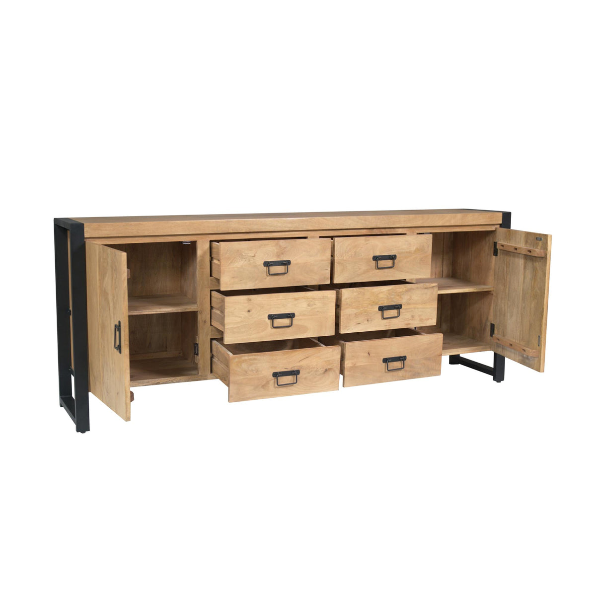 Sideboard Britt Natur Mangoholz in 4 Größen