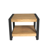 Beistelltisch Britt met Ablageboden Natur Mangoholz 60 cm