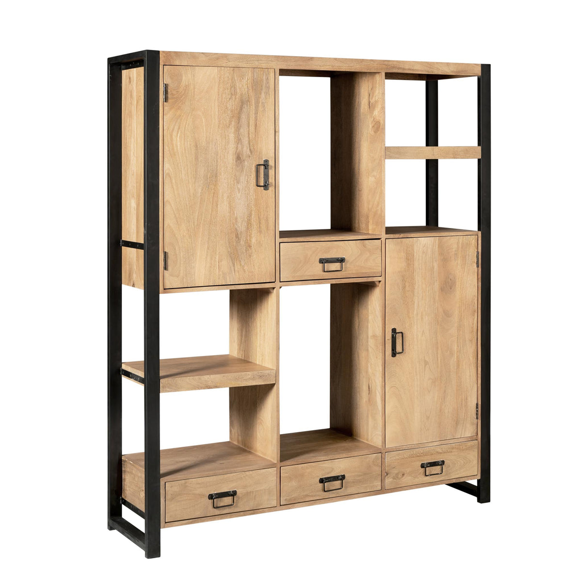 Regal Britt Natur Mangoholz 150 cm