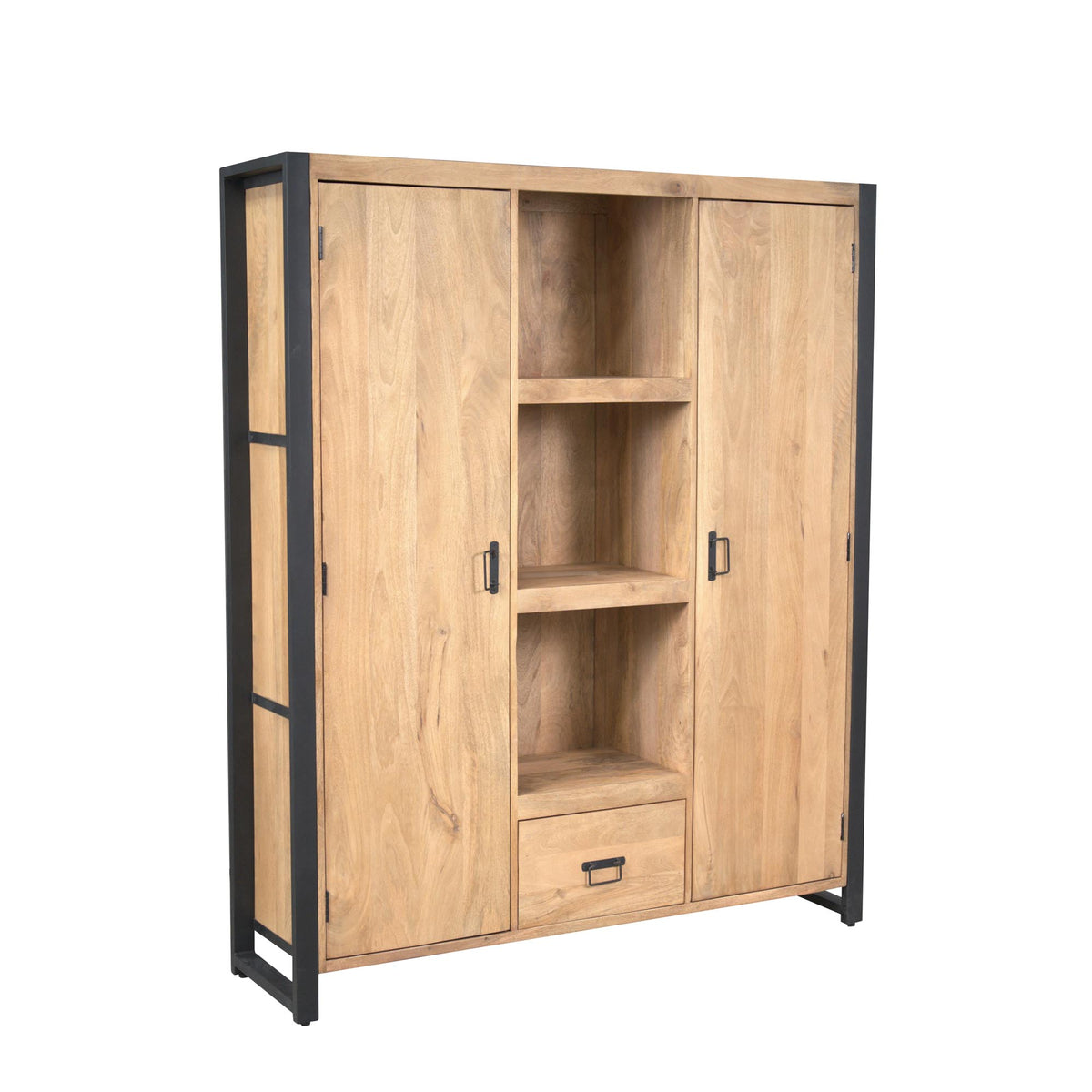 Bücherregal Britt Natur Mangoholz 150 cm