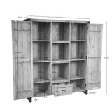 Bücherregal Britt Natur Mangoholz 150 cm