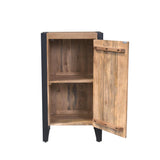 Flurschrank Britt mit Tür Natur Mangoholz 55 cm