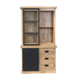 Vitrine Noa Natur Mangoholz in 3 Größen